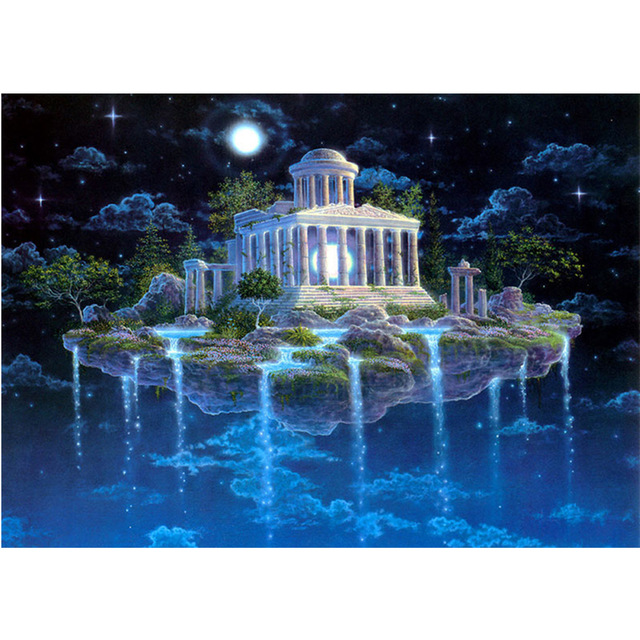640x640 5d Diamond Paintings Fantasy Landscape Home Decoration Diy Diamond - Fantasy Landscape Painting