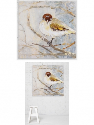 355x473 Mourning Doves Lament - Far East Collection Oil Painting