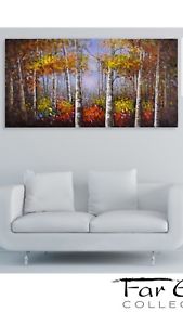 169x300 Far East Collection View Through Trees.oil Painting.55.1 In Wide - Far East Collection Oil Painting