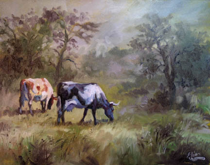 432x339 Farm Animals In Paintings By Elin Pendleton - Farm Animal Painting