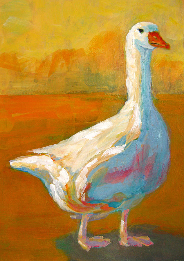 634x900 Goose A Farm Animal Painting By Patricia Awapara - Farm Animal Painting