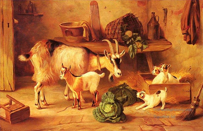 830x538 Oil Paintings Of 5 Intruders Farm Animals Edgar Hunt Art For Sale - Farm Animal Painting