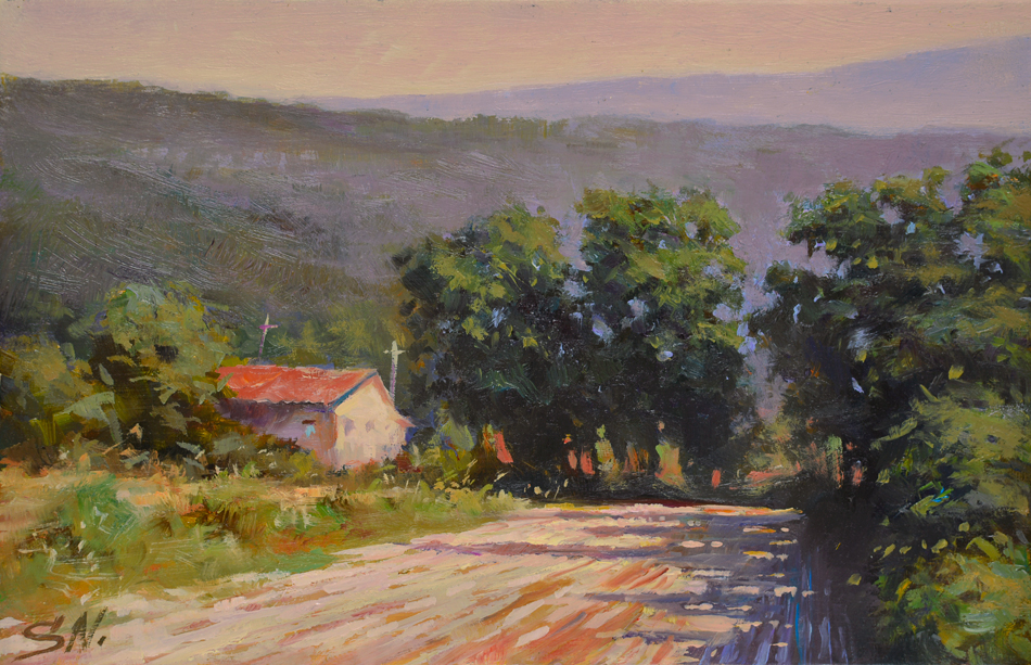 950x613 Tuscany Farm House Landscape Oil Painting Paysage - Farm Landscape Painting