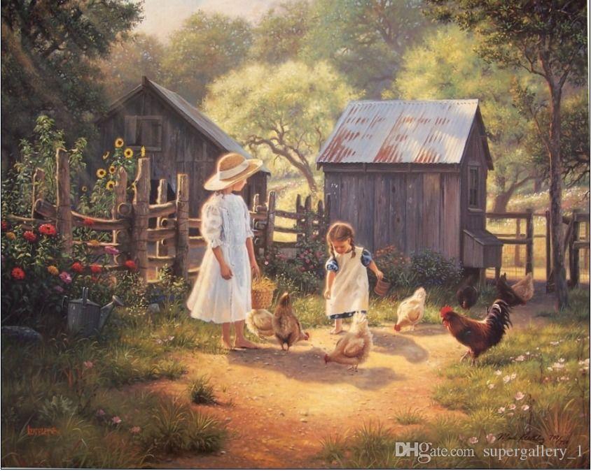 Farm Oil Painting