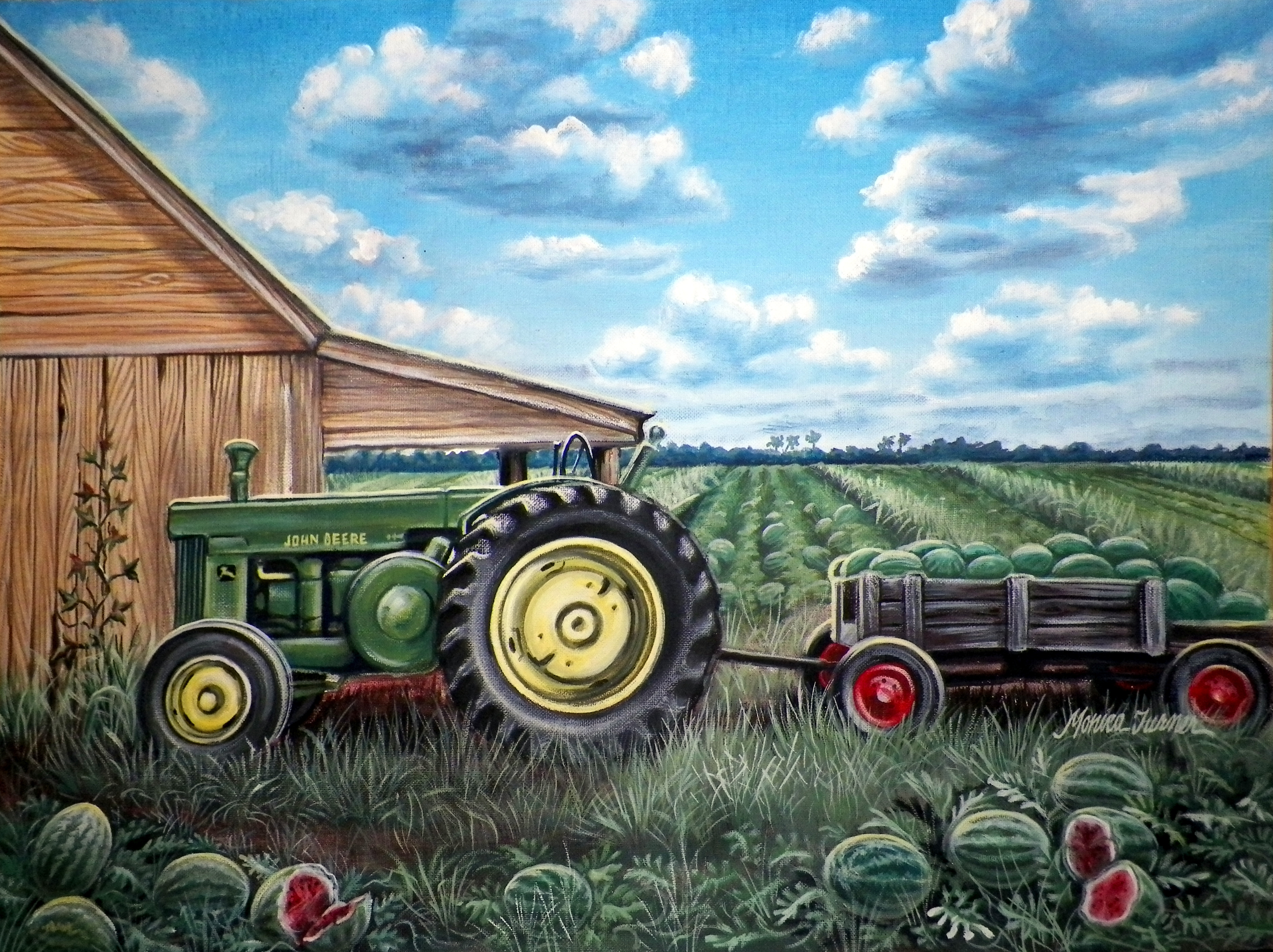 Farm Tractor Painting at Explore collection of