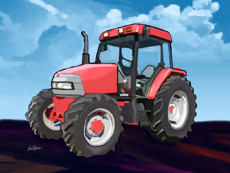 800x600 Mccormick Cx95 Farm Tractor - Farm Tractor Painting