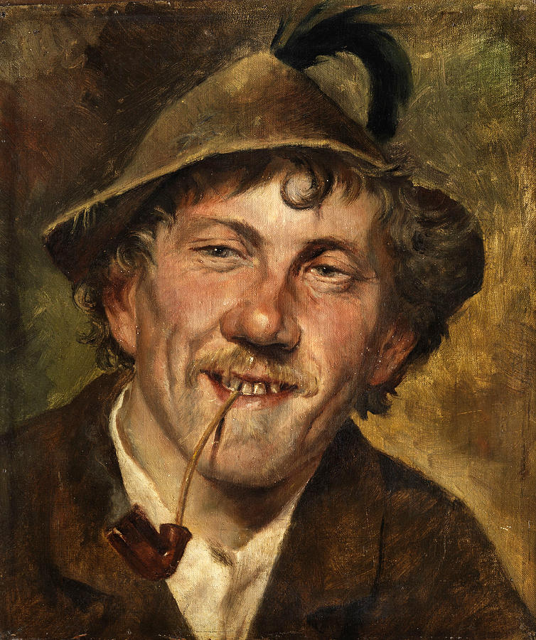 754x900 Tyrolean Farmer Painting By Franz Von Defregger - Farmer Painting