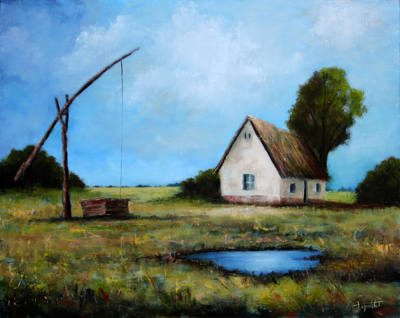 1333x1061 Old Farm In The Fields Oil Painting Fine Arts Gallery - Farmer Painting Images