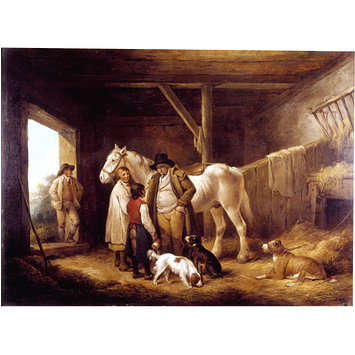 355x355 The Reckoning A Farmer Paying The Ostler And Pot Boy Of An Inn - Farmer Painting Images