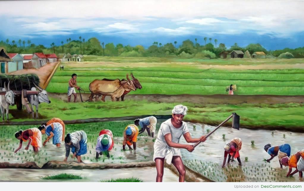 1023x644 Farmer - Farmer Painting Images