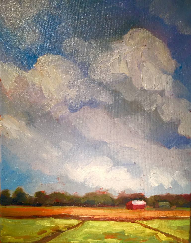 770x981 Saatchi Art Nature Series Farmland Painting By Vicky Tesmer - Farmland Painting