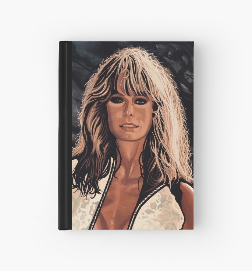 827x889 Farrah Fawcett Painting Hardcover Journals By Paulmeijering - Farrah Fawcett Painting