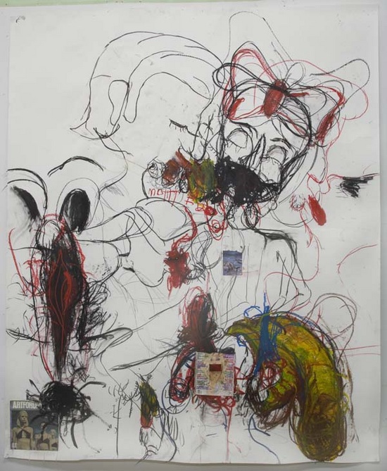 550x669 Paul Mccarthy - Farrah Fawcett Painting