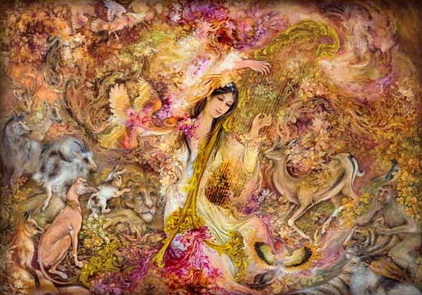 600x419 Paintings By Ostad Mahmoud Farshchian Art And Design - Farshchian Painting