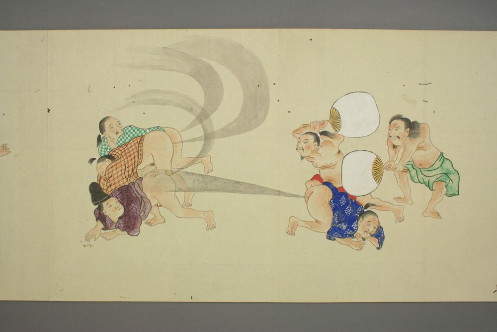 1000x667 He Gassen Revisiting Japan's Edo Period Fart Scrolls Spoon Amp Tamago - Fart Painting