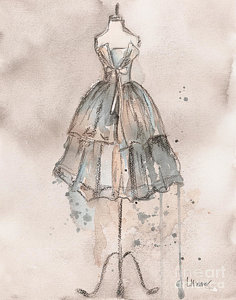 236x300 Fashion Paintings Fine Art America - Fashion Designing Painting