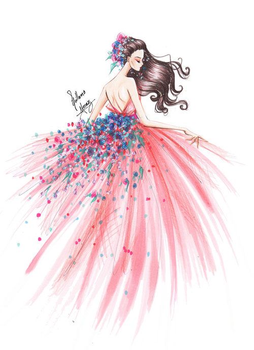 500x688 262 Best Dress Painting Images On Fabric Painting - Fashion Designing Painting