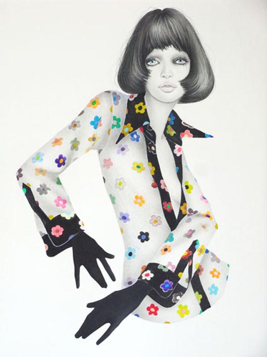 540x721 Fashion Inspired Paintings By Masaki Mizuno - Fashion Painting