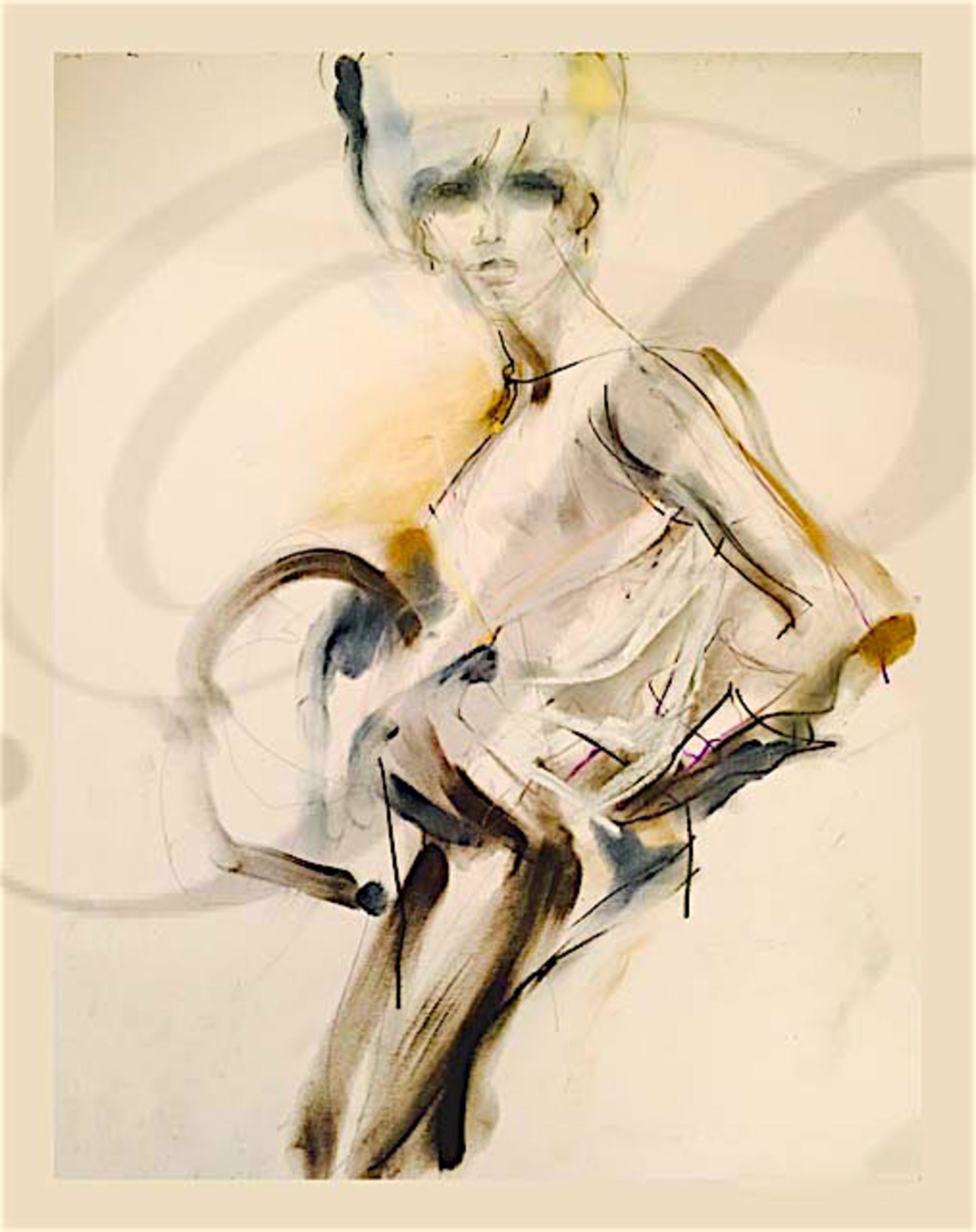 1920x2424 Saatchi Art Woman In Fur Hat And Muff Drawing By Sarah Phillips - Fashion Painting