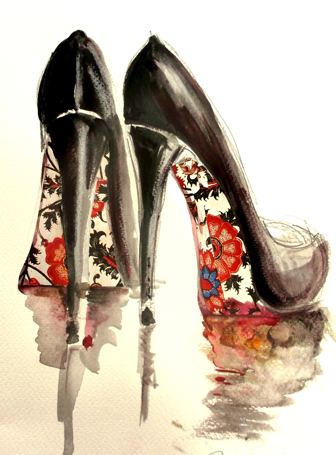 1388x1878 Fashion Painting Ros Webb Art - Fashion Painting