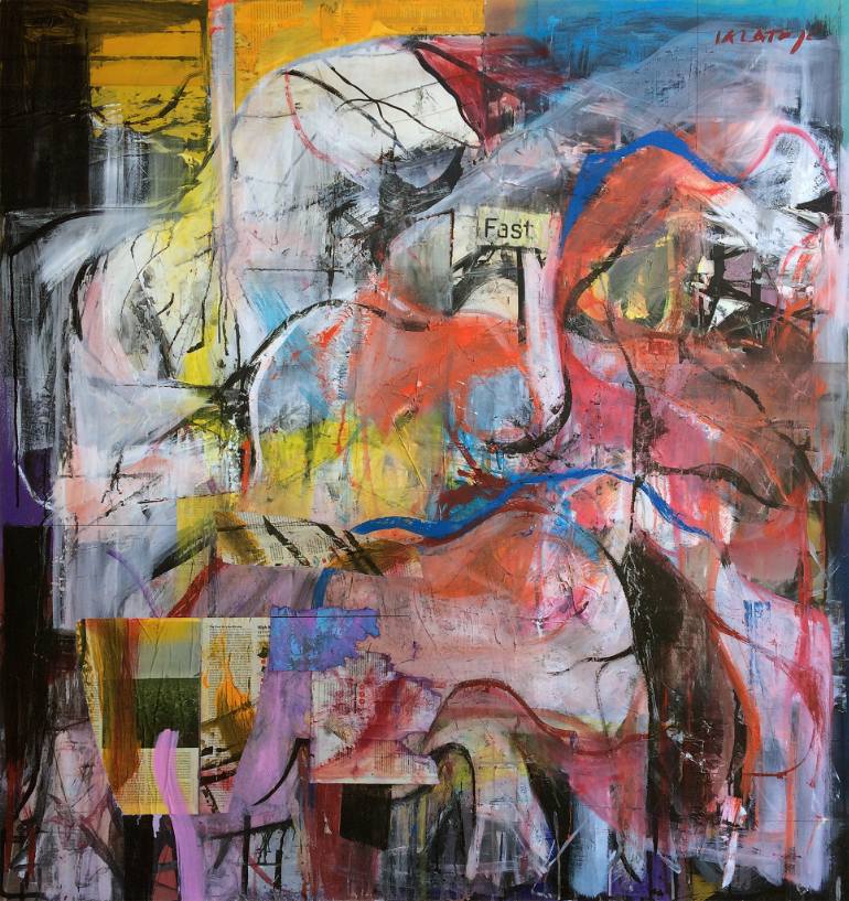 770x817 Saatchi Art Untitled (Painting Study, Fast) Painting By Bruno - Fast Painting