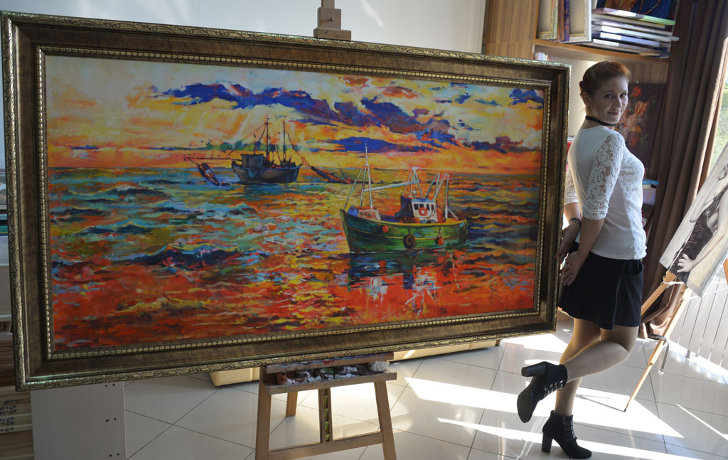 1024x647 Art On Wheels. On Paintings, Women's Life And Happiness - Fast Painting