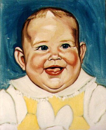 340x415 Fat Baby - Fat Baby Painting
