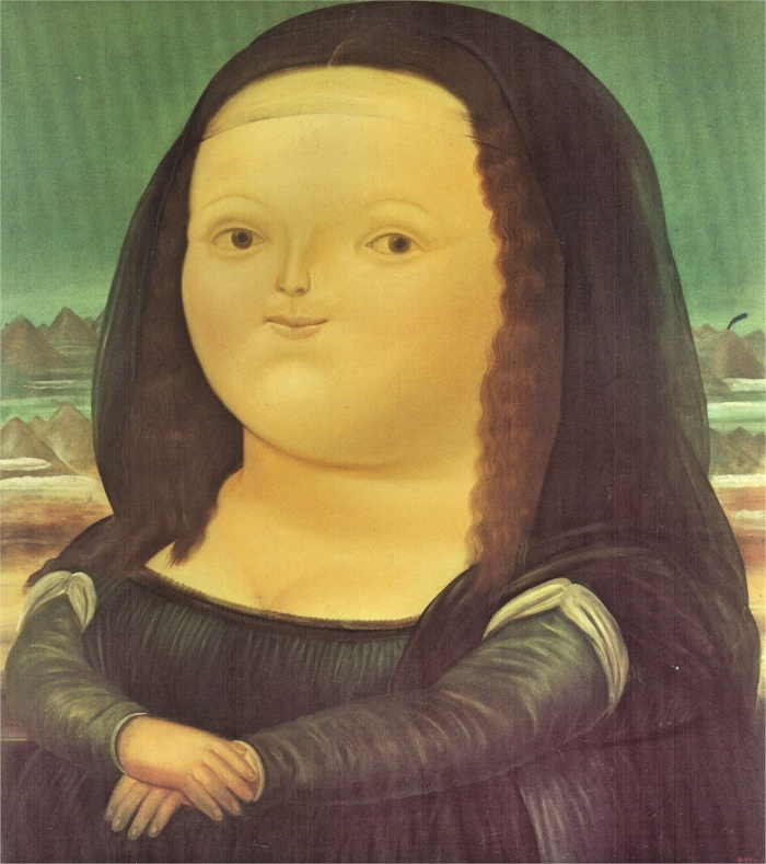 700x789 Paintings By Botero - Fat Baby Painting
