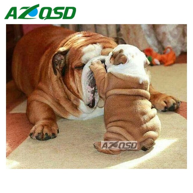 640x640 Azqsd Full Square Diamond Embroidery Home Decoration Diy Diamond - Fat Baby Painting