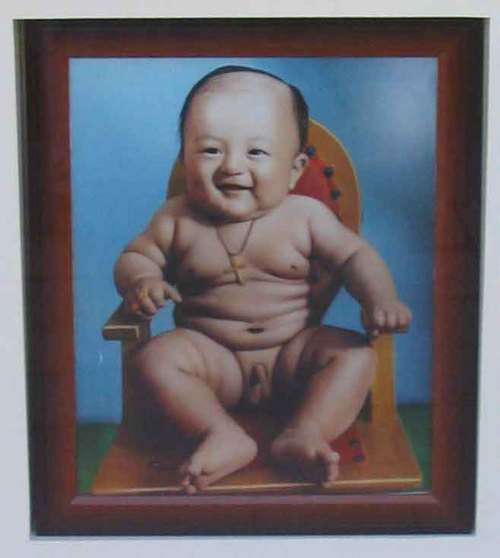 500x558 Strange Asian Things Fat Korean Baby - Fat Baby Painting
