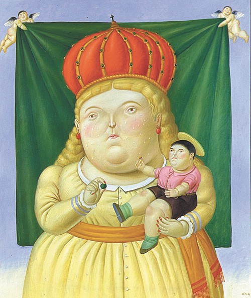 500x593 Big And Beautiful Visual Arts Colorado Springs Colorado - Fat Ballerina Painting