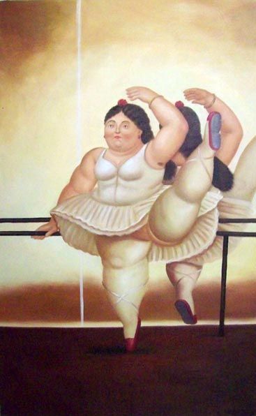 367x596 Fernando Botero. Fernando Botero Quadros E Esculturas - Fat Ballerina Painting