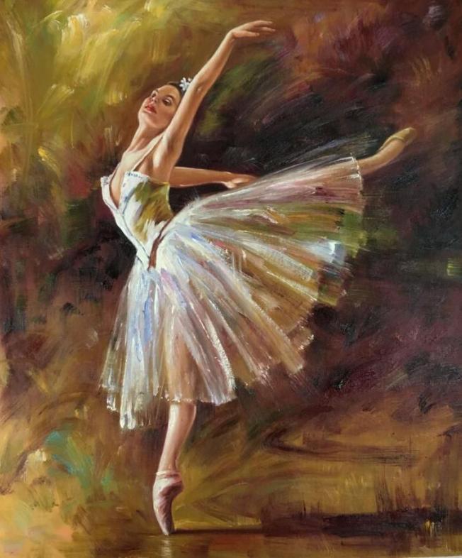 652x786 Portrait Diamond Painting Kits - Fat Ballerina Painting