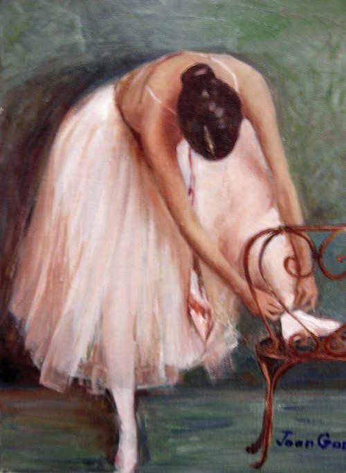 500x684 Prima Ballerina - Fat Ballerina Painting