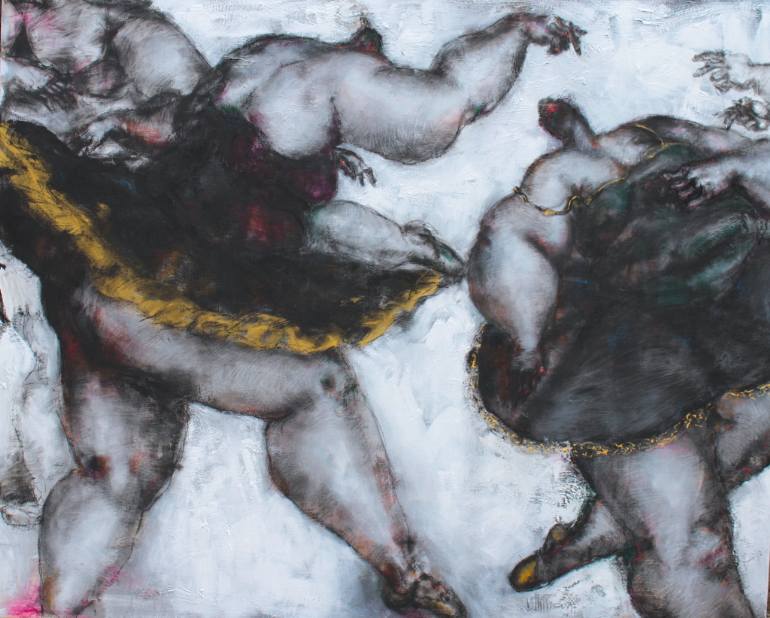 770x618 Saatchi Art Fat Ballerina Drawing By Uthman O Wahaab - Fat Ballerina Painting
