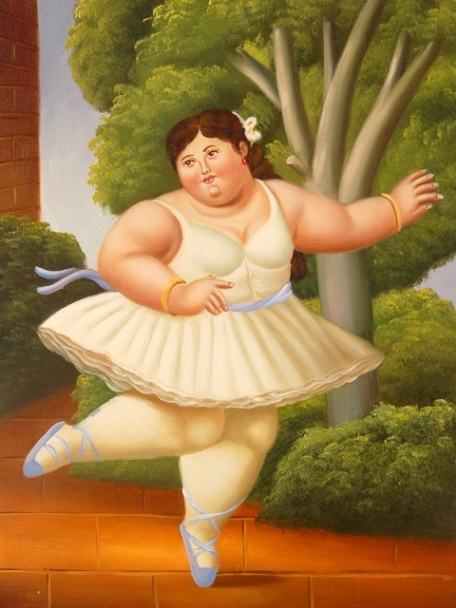 456x608 Theme 2 Fat Ballerina - Fat Ballerina Painting