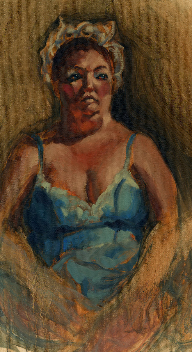 660x1210 Fat Ballerina By Hephastes - Fat Ballerina Painting