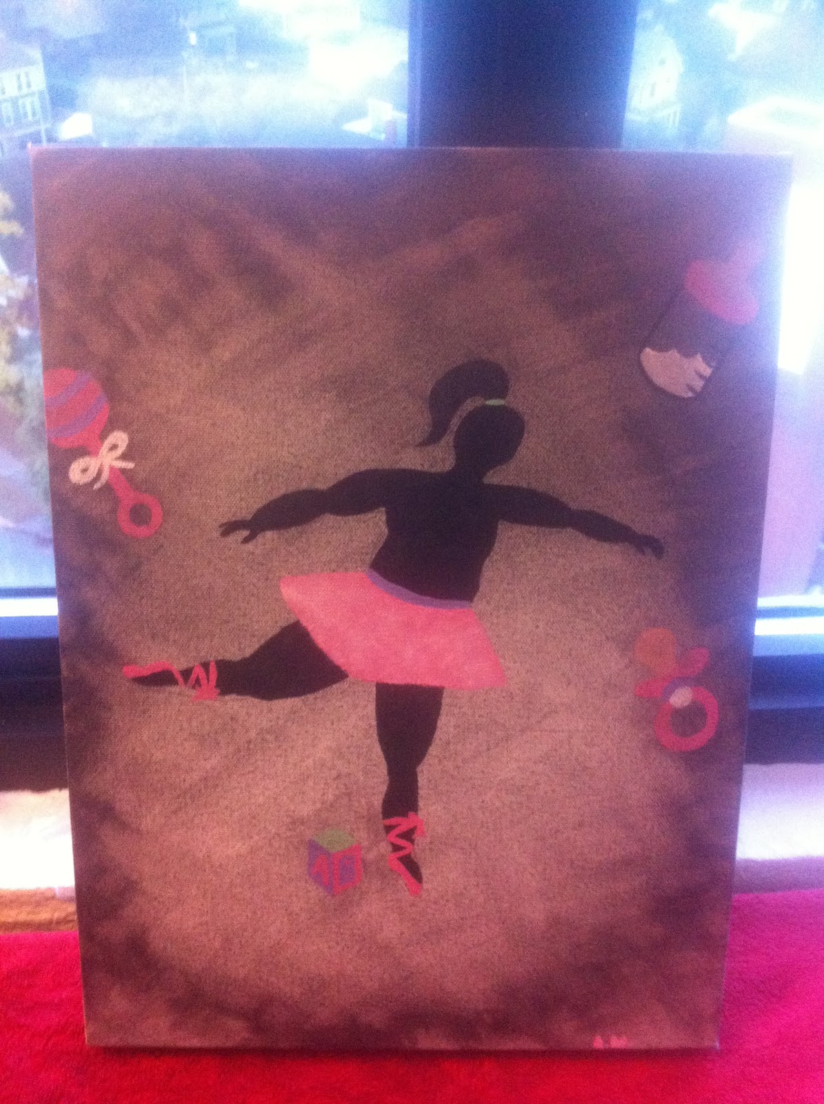 1195x1600 Ashley's Discomfort Zone - Fat Ballerina Painting