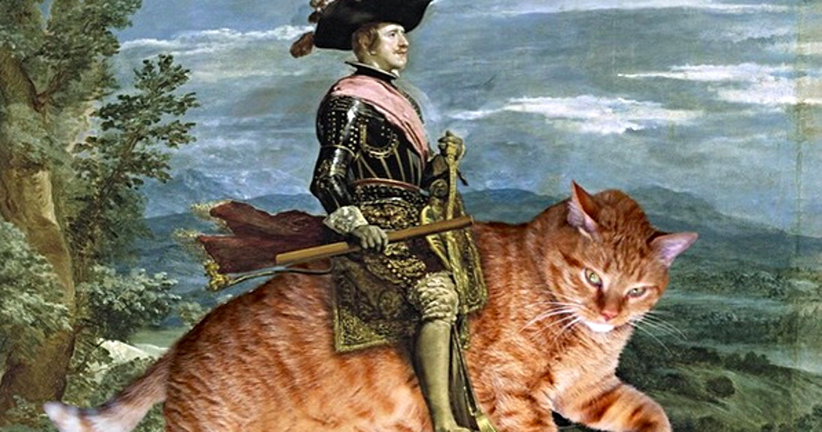 1200x630 Turns Out Fat Cats Make Famous Works Of Art A Lot Better - Fat Cat Painting