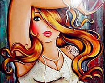 340x270 Fat Lady Painting Etsy - Fat Lady In Painting