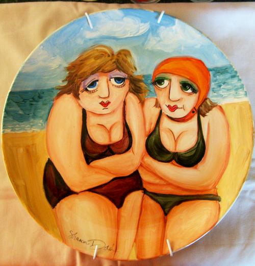 500x521 English Porcelain - Fat Lady Painting