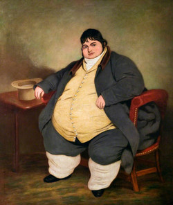 250x296 Fat Man Paintings - Fat Man Painting