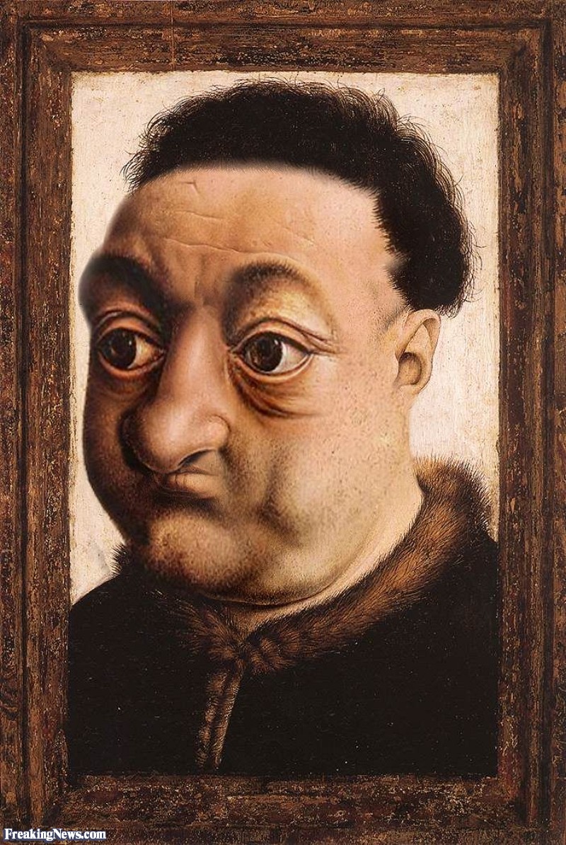 800x1194 Portrait Of A Fat Man Caricature Painting Pictures - Fat Man Painting