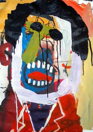 352x500 Fat Man Fat Man, Fat And Outsider Art - Fat Man Painting