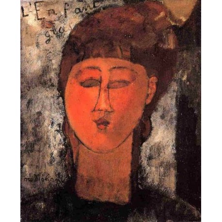 458x458 Fat Child By Amedeo Modigliani Oil Painting Reproductions. - Fat Painting