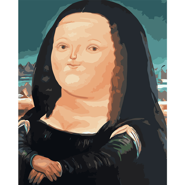 640x640 Fat Mona Lisa - Fat Painting