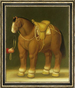 256x300 36hand Painted Oil Painting Reproduction Of Fernando Botero Fat - Fat Painting