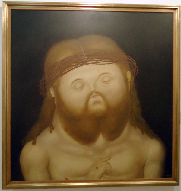 600x633 Big, Big, Bigger Botero Raising Miro On The Road Of Life - Fat People Painting