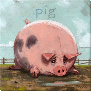 300x300 66 Best Sunny Shields The Potbelly Pig Images - Fat Pig Painting