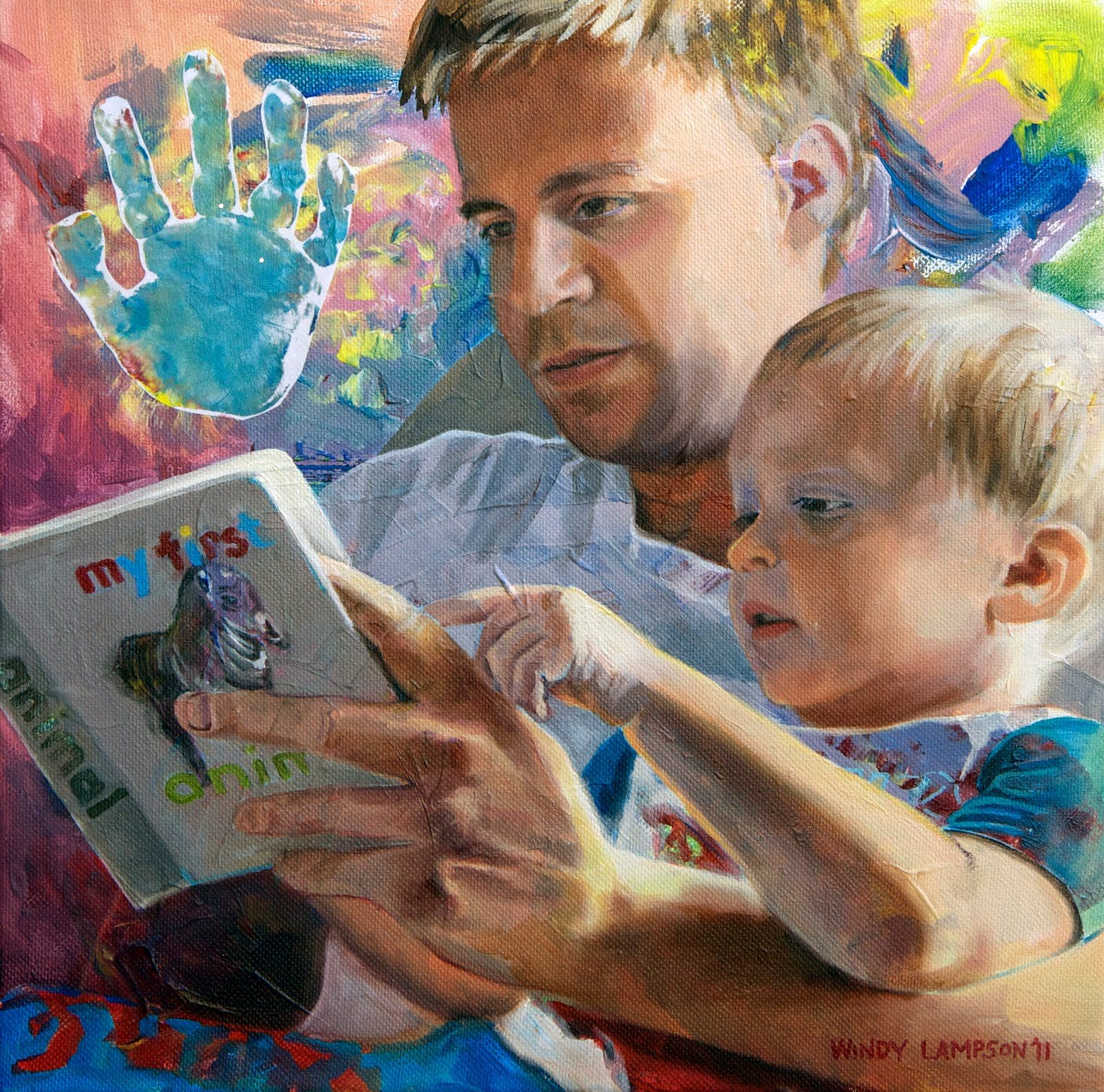 1600x1583 More Of The Best Gifts Of Love And Time To Give Your Family All - Father And Child Painting